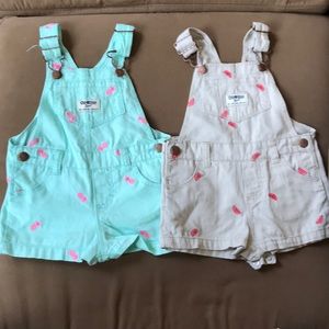 OshKosh B’gosh 12m girl overalls.